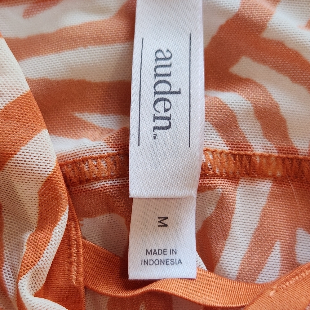 Auden Women's Orange Zebra Print Bralette Size Medium - Picture 2 of 4